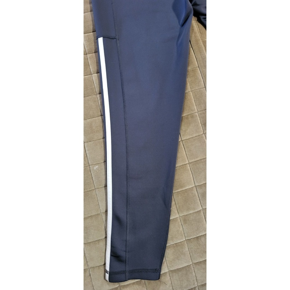 Adidas AeroReady Exercise Leggings Womens Sz Large Gray High Waist Logo Pockets - Picture 7 of 13
